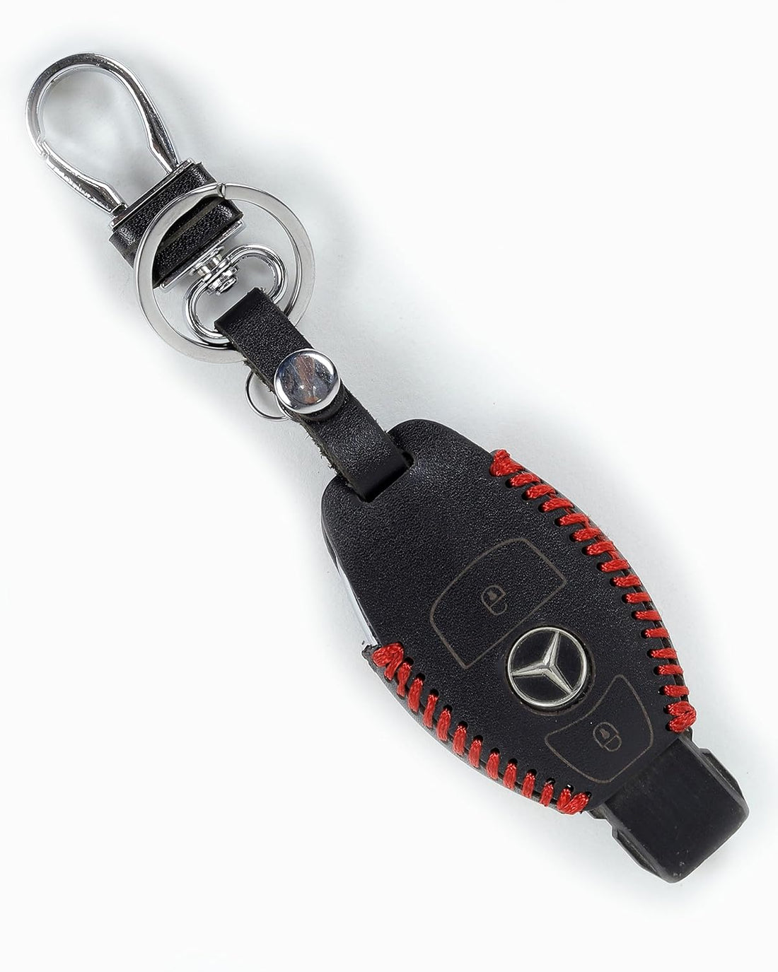 Vintage Leather Key Cover For Mercedes Benz