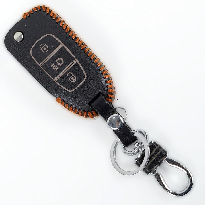 Retro Leather Key Cover For TATA