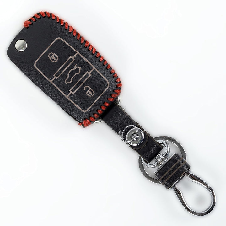 Timeless Leather Key Cover For SKODA