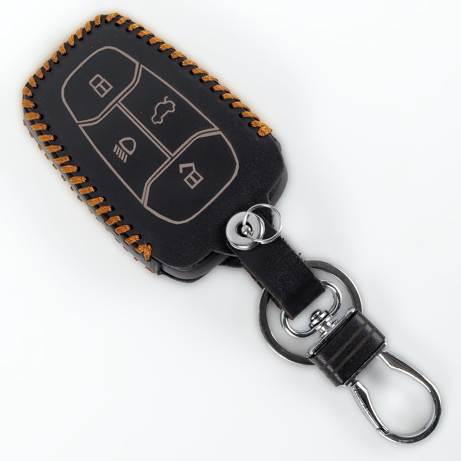 Retro Leather Key Cover For TATA