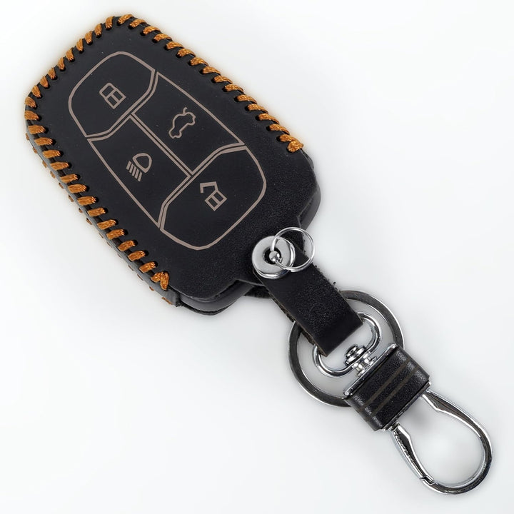 Retro Leather Key Cover For TATA