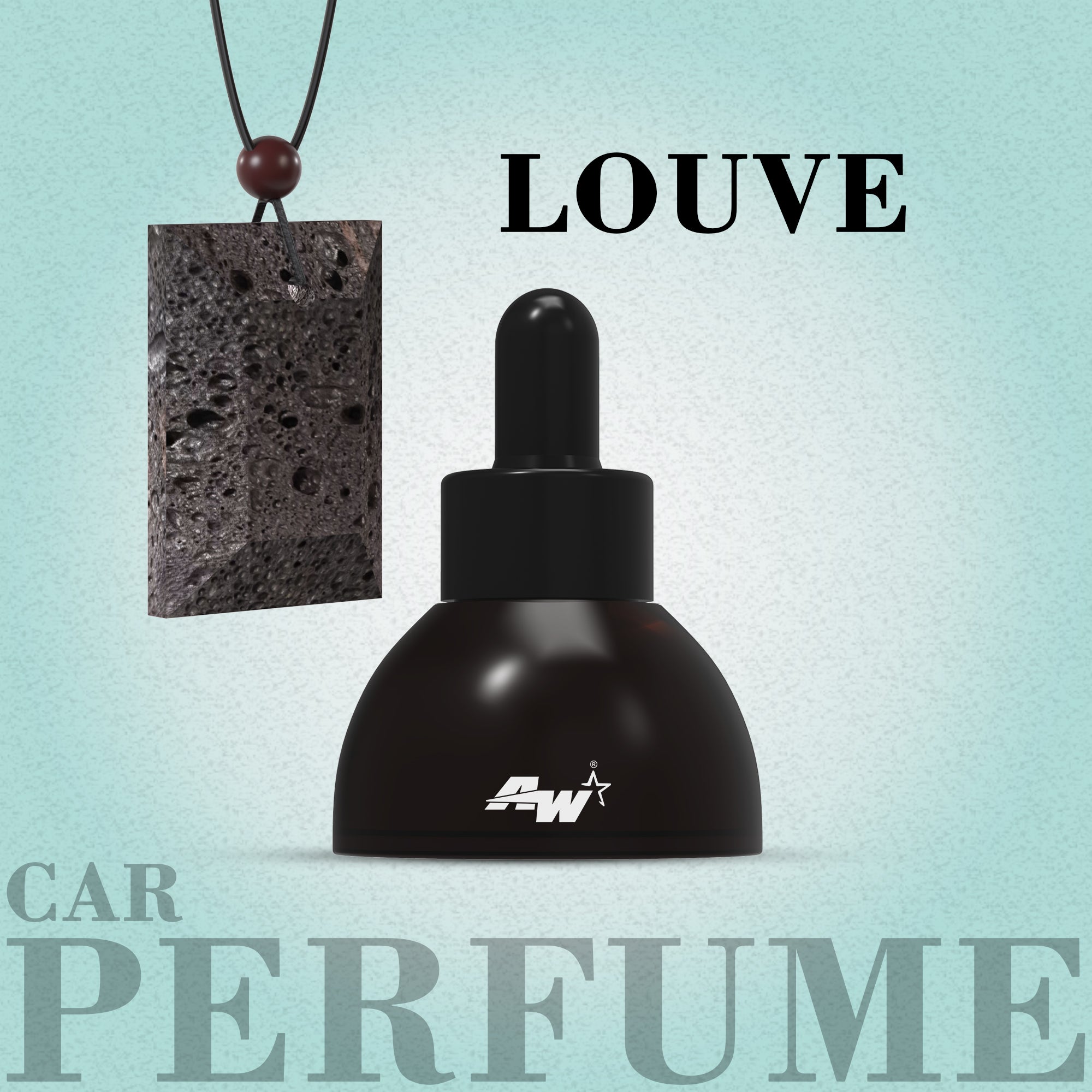 Volcanic Lava Stone Car Perfume Diffuser Pendant