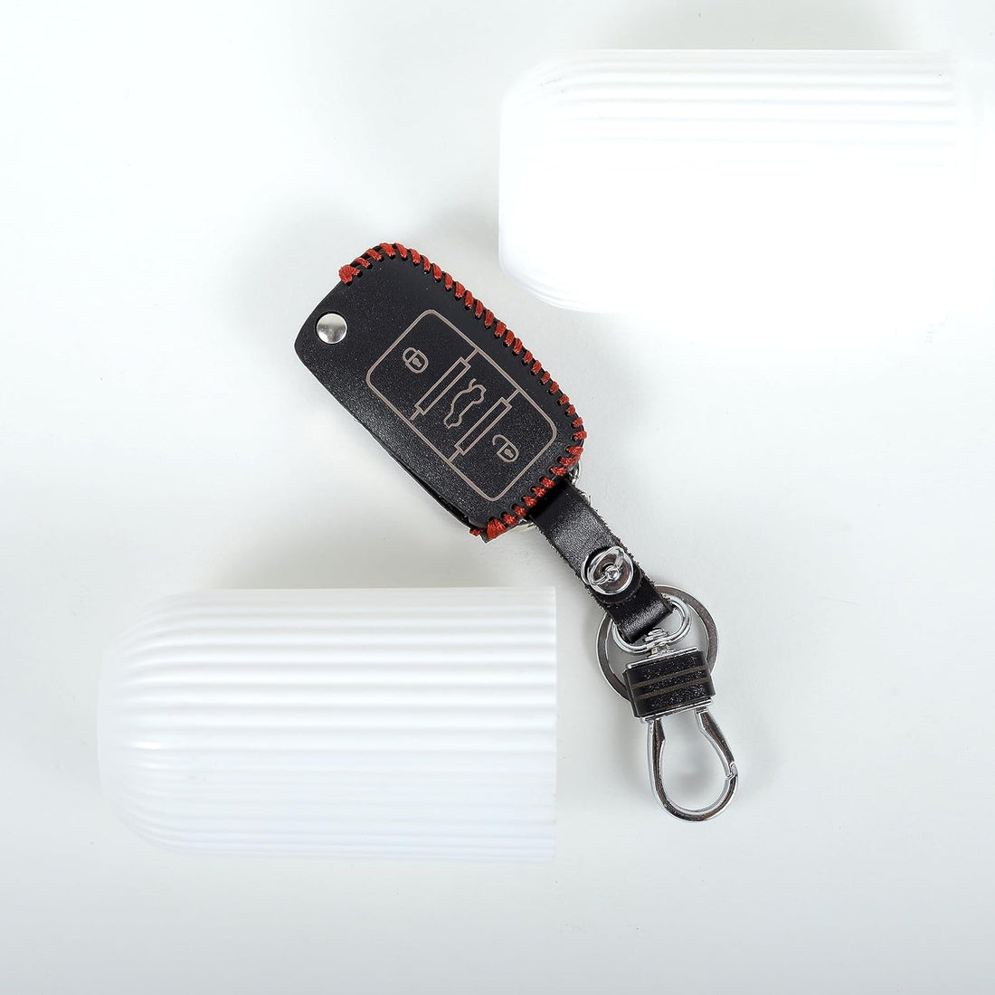 Timeless Leather Key Cover For SKODA