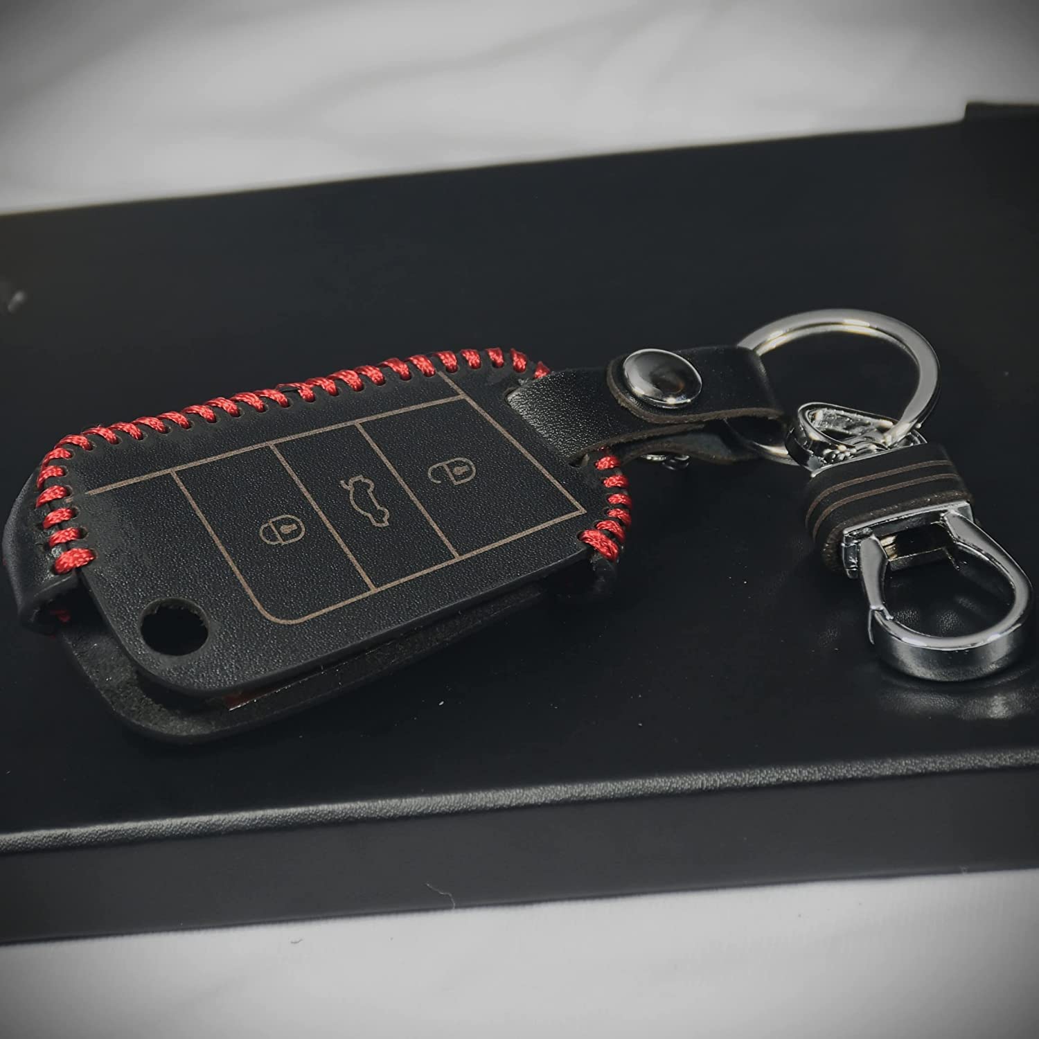 Leather Key Cover For SKODA