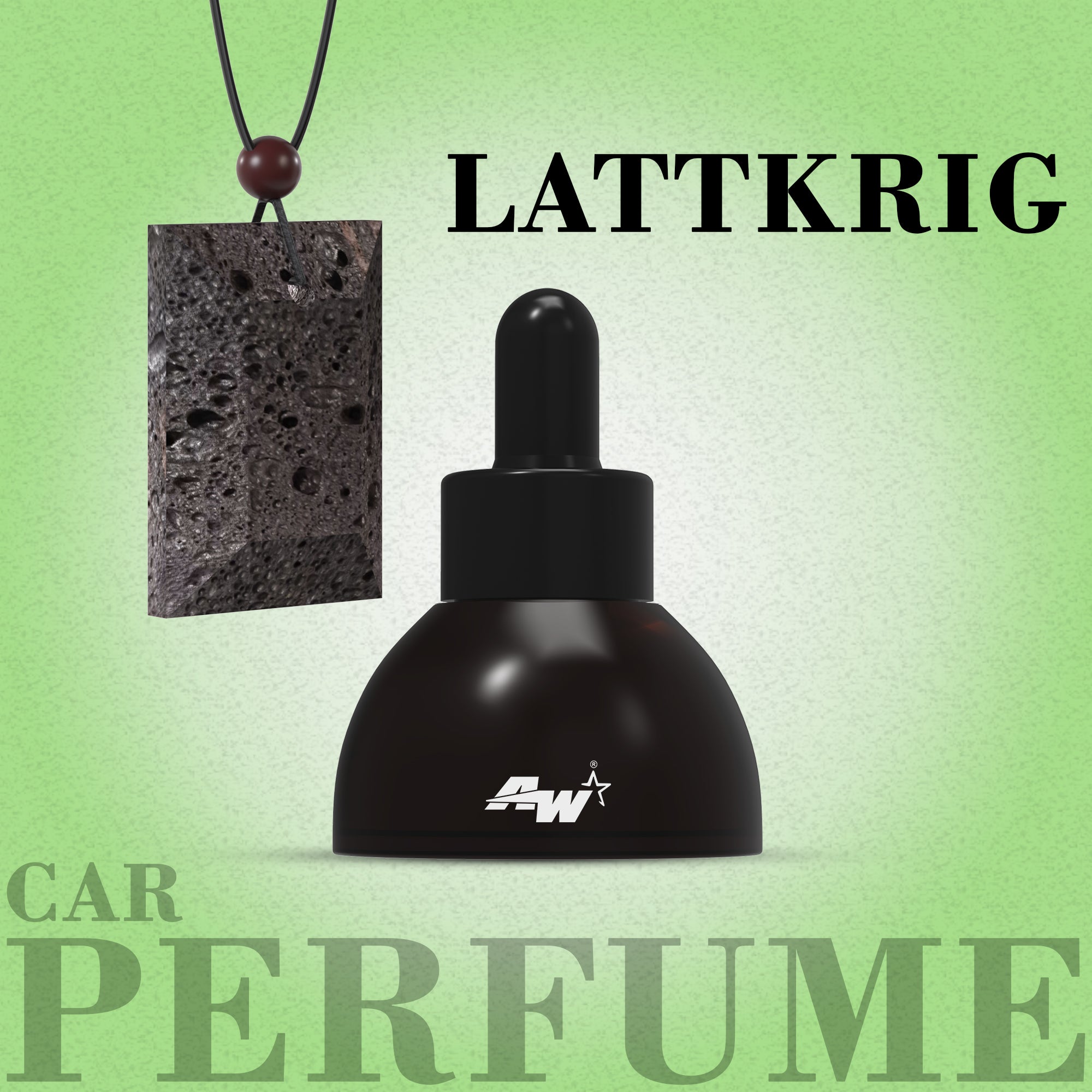 Volcanic Lava Stone Car Perfume Diffuser Pendant