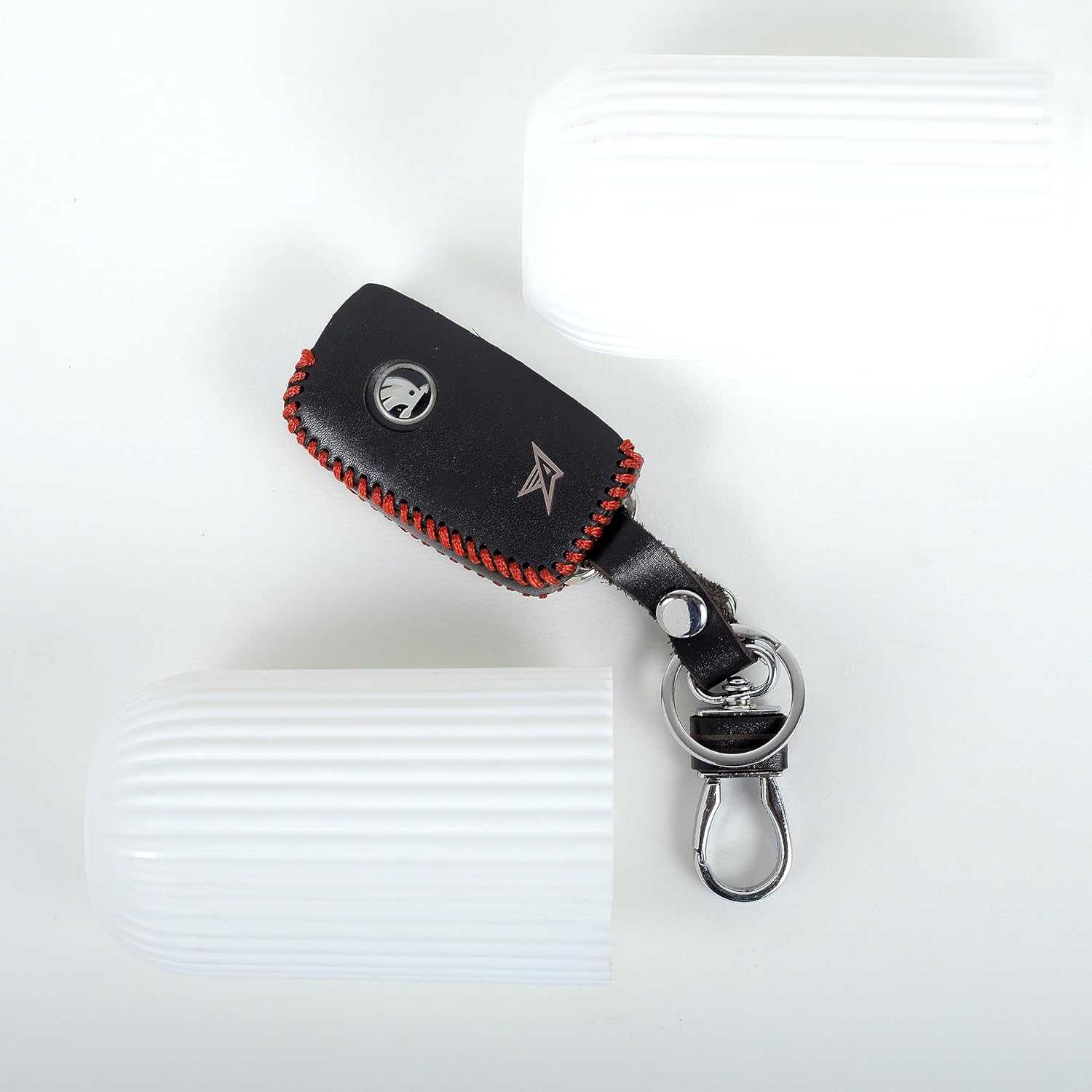 Timeless Leather Key Cover For SKODA