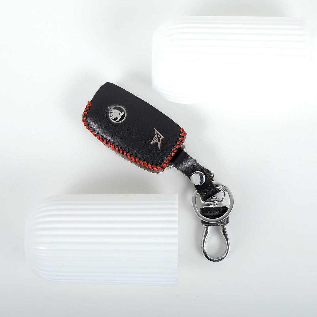 Timeless Leather Key Cover For SKODA