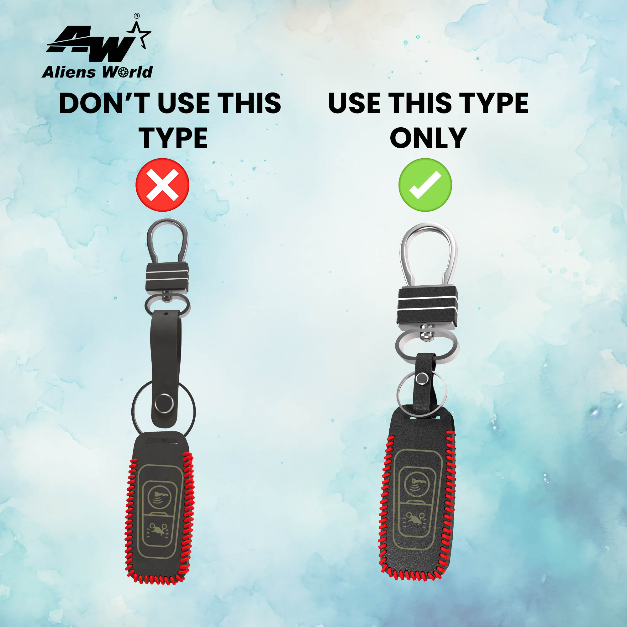 Leather Smart Key Cover for Honda Activa