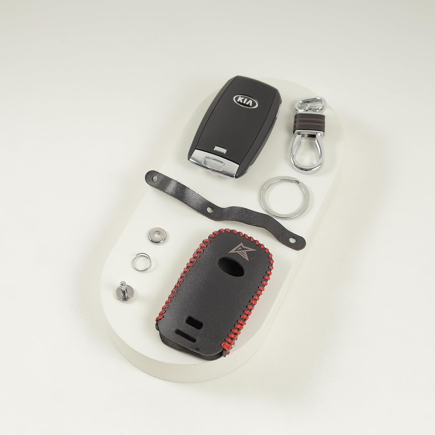 Crafted KIA Leather Key Cover