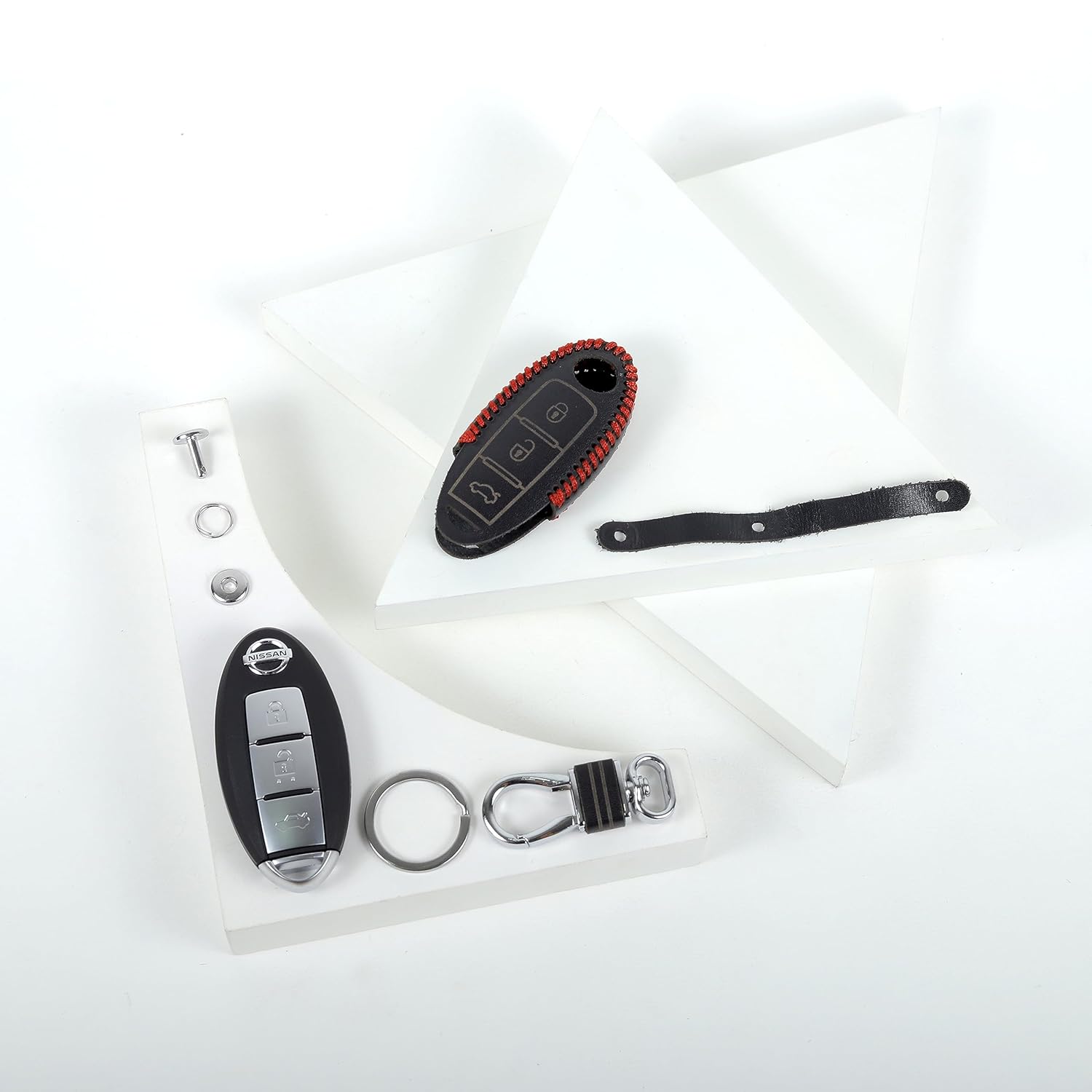 Leather Key Cover For NISSAN