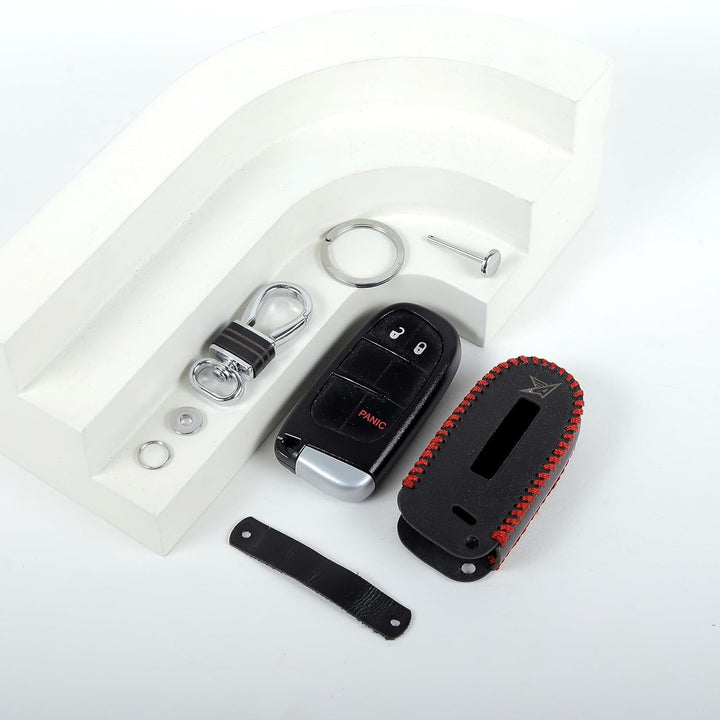 ADVENTURE LEATHER KEY COVER FOR JEEP COMPASS
