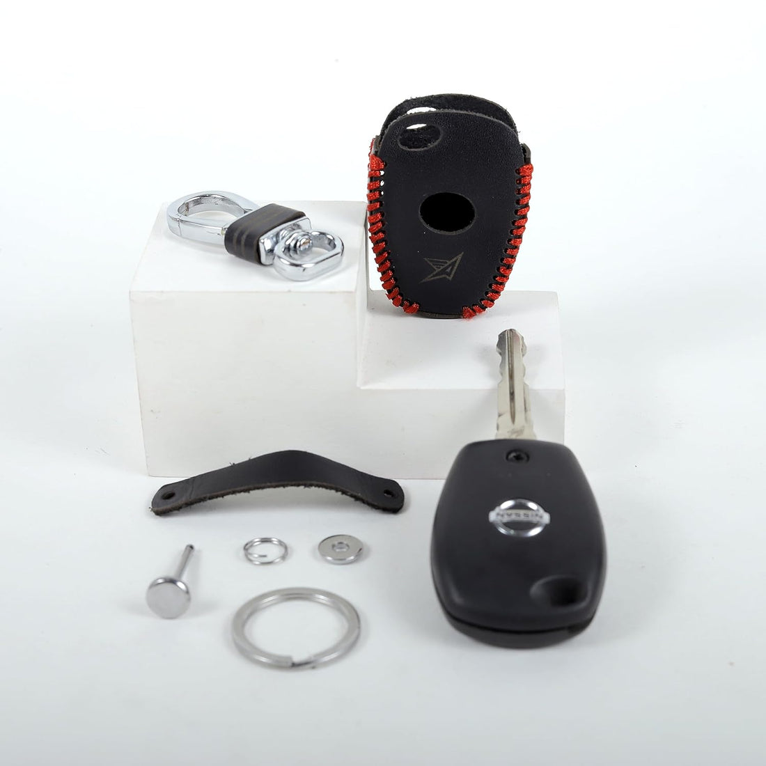 Leather Key Cover For NISSAN