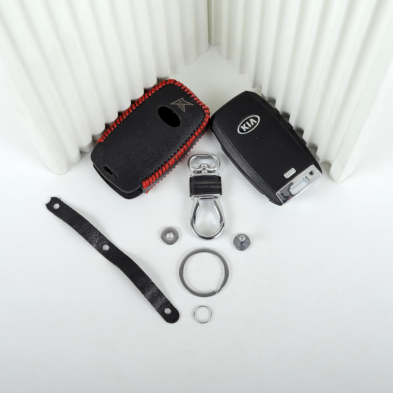Crafted KIA Leather Key Cover