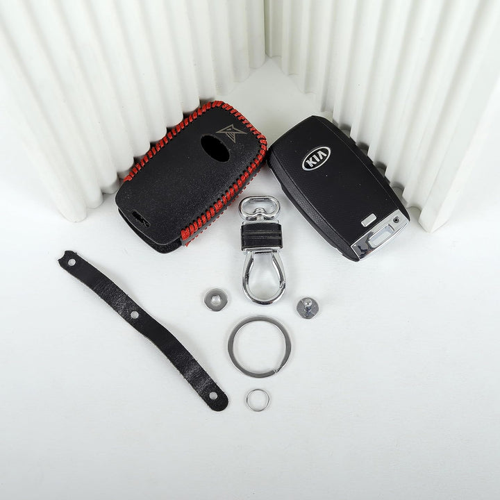 Crafted KIA Leather Key Cover