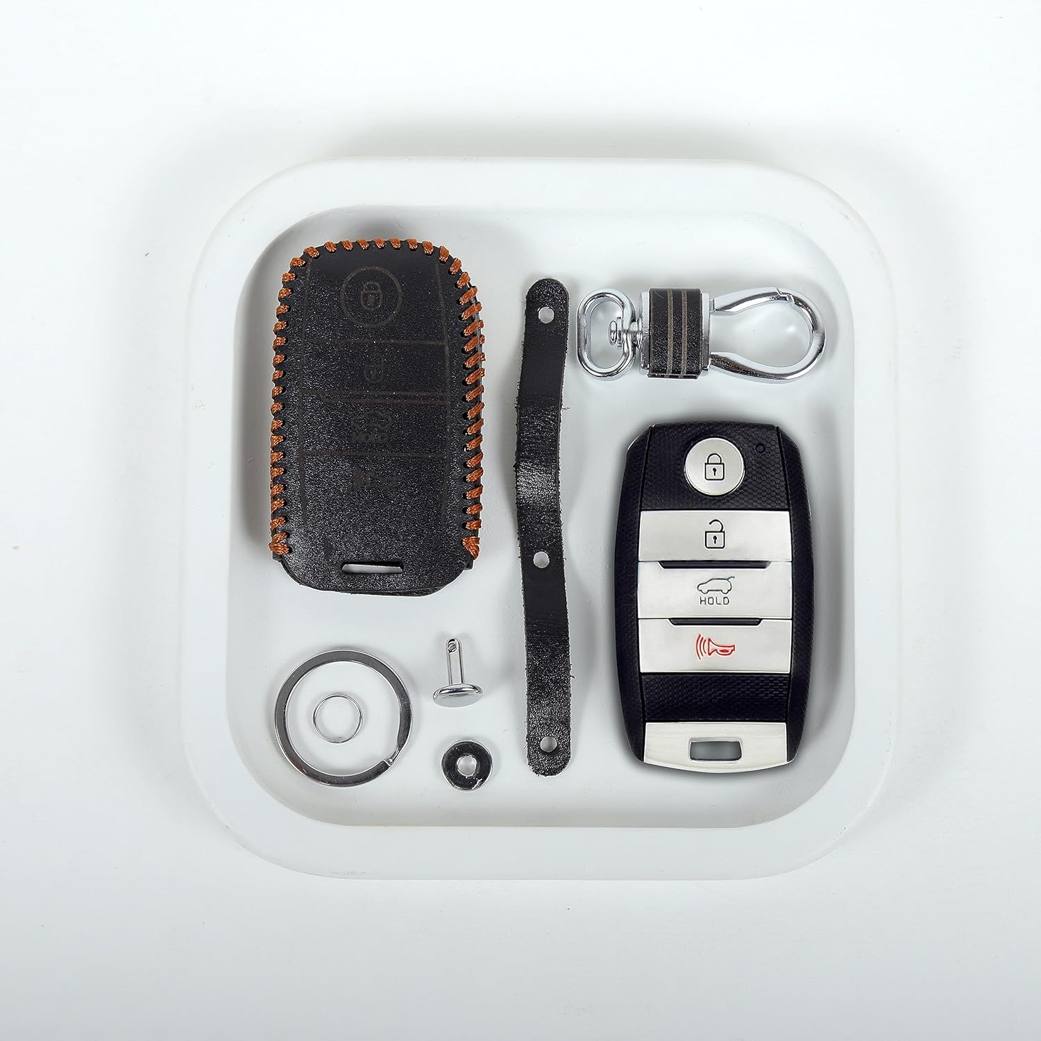 Crafted KIA Leather Key Cover