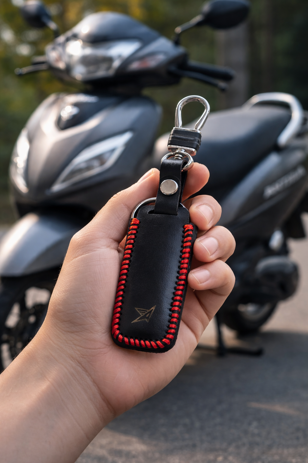 Leather Smart Key Cover for Honda Activa