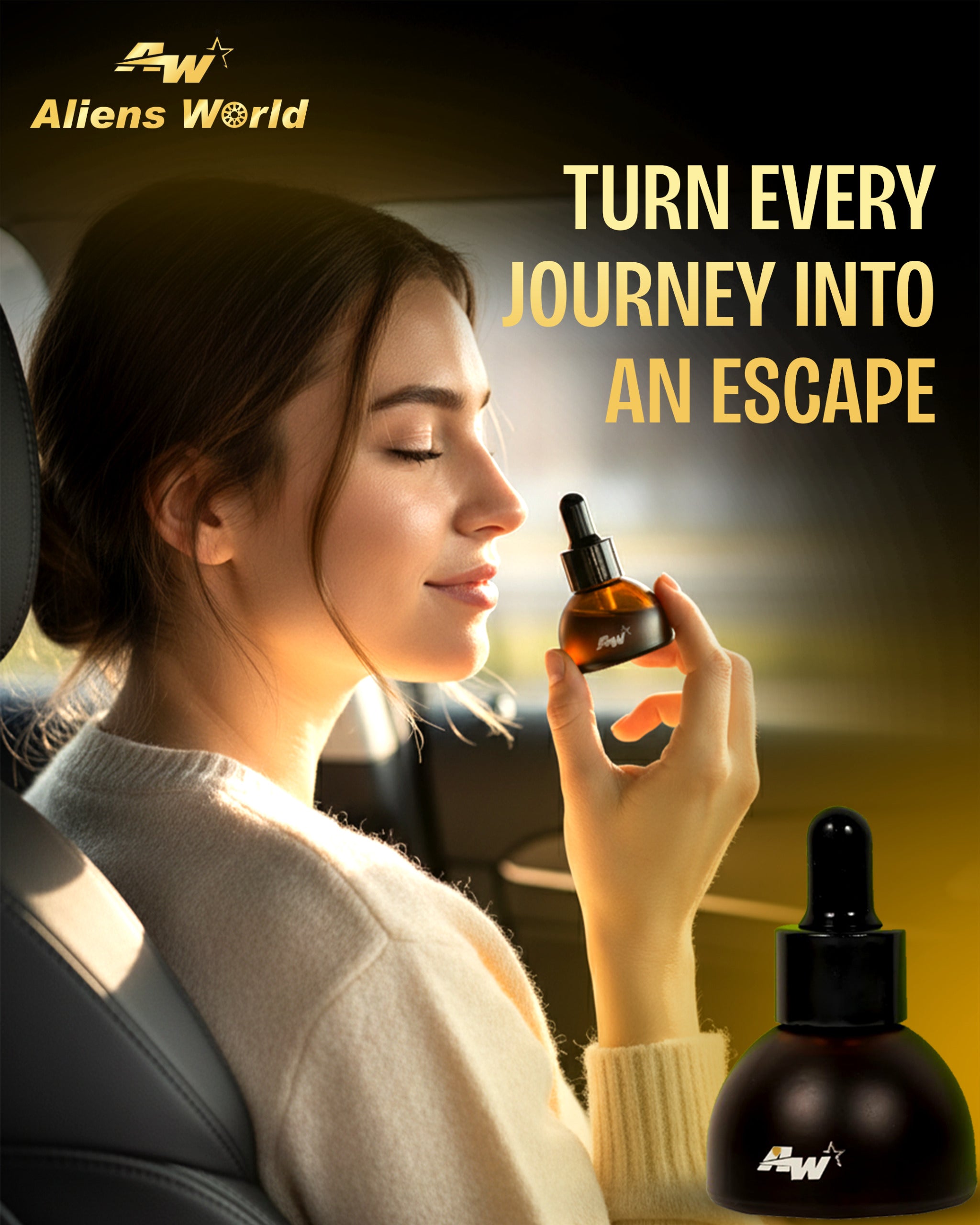 Volcanic Lava Stone Car Perfume Diffuser Pendant
