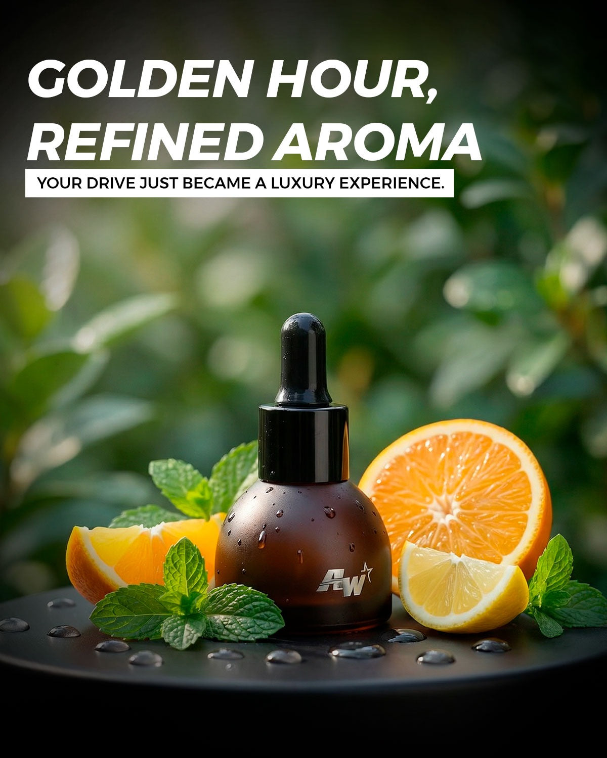 Volcanic Lava Stone Car Perfume Diffuser Pendant