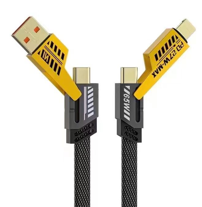 Fast Charging Cable 100W Type-C + Lightning + Micro USB
